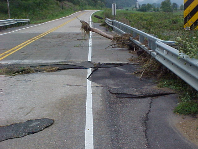 STH 80 Highway washout